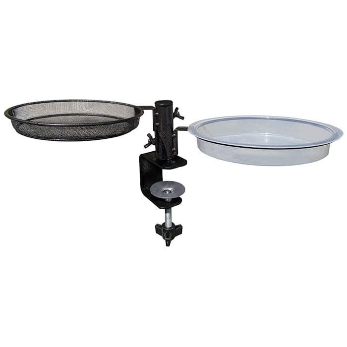 Gray Bunny - Deck Mount Bird  Bath & Feeder