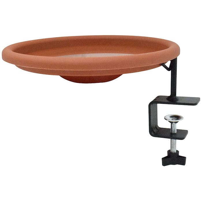 Gray Bunny - Deck Mount Polypro Bird Bath