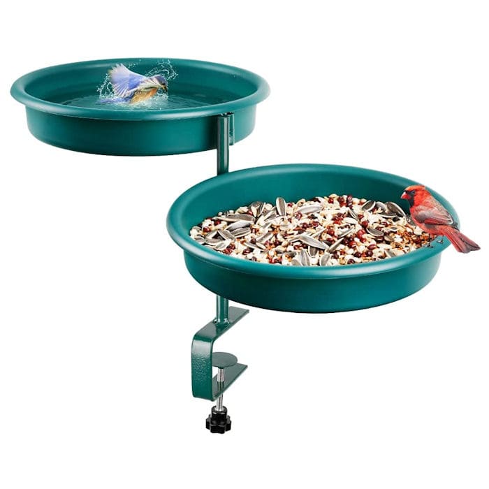Solution4Patio - Deck Bird Bath & Bird Feeder