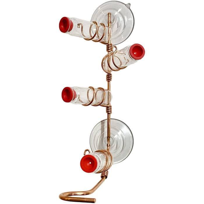 Sweet Feeders - Glass Copper Window Hummingbird Feeder