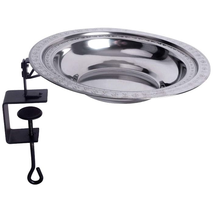 Vencer - Deck Mount Stainless Steel Bird Bath