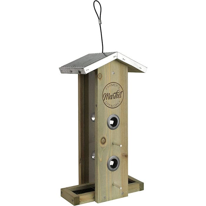 Wild Wings - Vertical Cedar Hopper Feeder