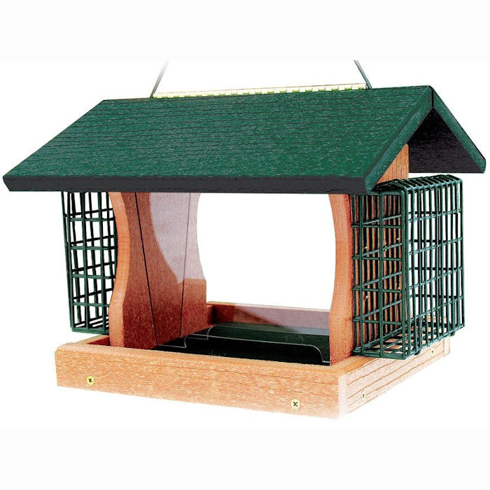 Woodlink - Going Green Premier Hopper Feeder with Suet Cages